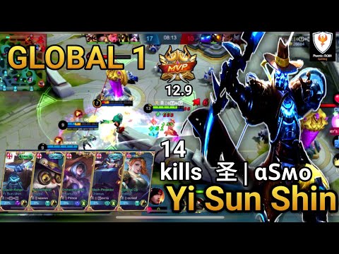 Scary Damage Revamped Yi Sun Shin | Instant Squad Wipe Top Global 1 Yi Sun Shin by 圣 | ɑՏʍօ ~ MLBB