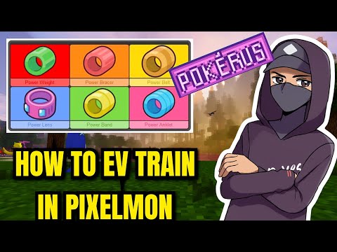 How to EV TRAIN your Pokemon in Pixelmon - Guide