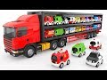 Colors For Children To Learn With Truck Transporter Toy Street Vehicles Educational Videos