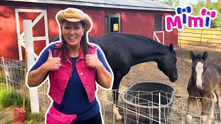 HORSE RIDING for KIDS! Learn How to Ride a Horse with Mimi