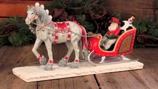 Painted Ponies® Cowboy Christmas Santa's Sleigh Centerpiece