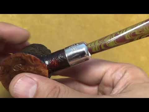 Pipa Ashton Brindle XX con a/m in argento - Poker  - ASH145