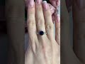 Серебряное кольцо с сапфиром nano 1.545ct, фианитами