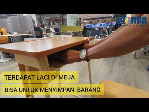 Gambar Informa Poly Set Meja & Kursi Sekolah - Cokelat