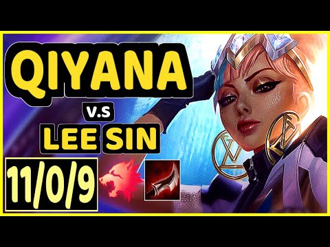 SKEANZ (QIYANA) vs LEE SIN - 11/0/9 KDA JUNGLE GAMEPLAY - EUW Ranked Challenger
