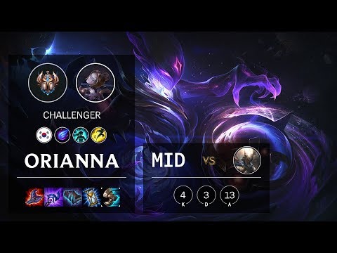 Orianna Mid vs Pantheon - KR Challenger Patch 10.5