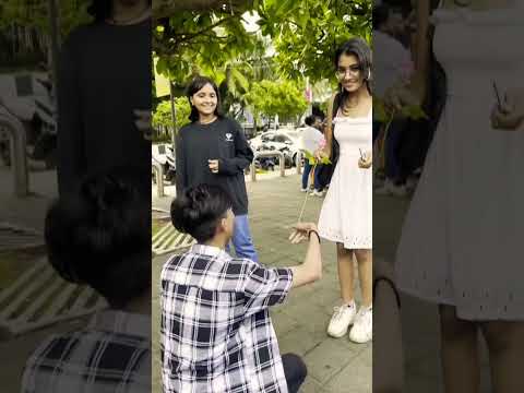 proposing random girl #prank #video #viral #shorts #youtubeshort #trending #explore #comedy #marine
