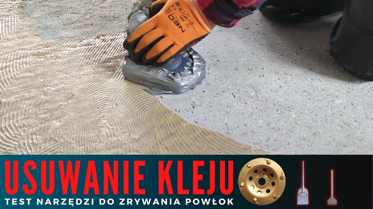 Jak usunąć klej po parkiecie i wykładzinie z podłogi betonowej Zrywanie i szlifowanie posadzki