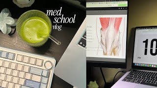 med school vlog | busy productive week, lots of studying, matcha and pilates