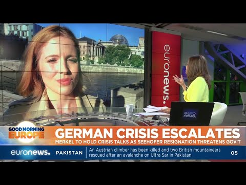 German Crisis Escalates: Merkel to hold crisis talks as Seehofer resignation threatens government