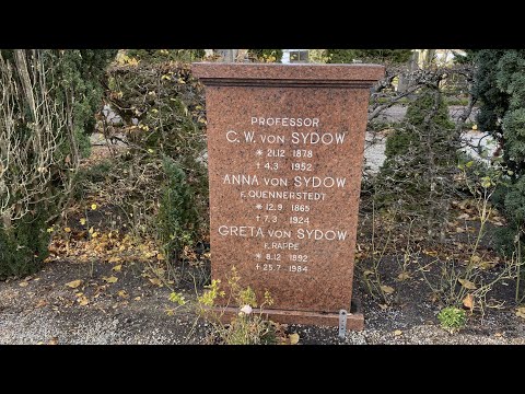 Norra kyrkogården Lund - Carl Wilhelm von Sydow