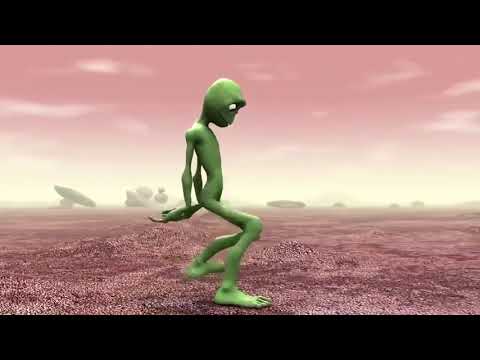 New Colored Green ALIEN DANCE With Its New Song #dametucosita #aliendance