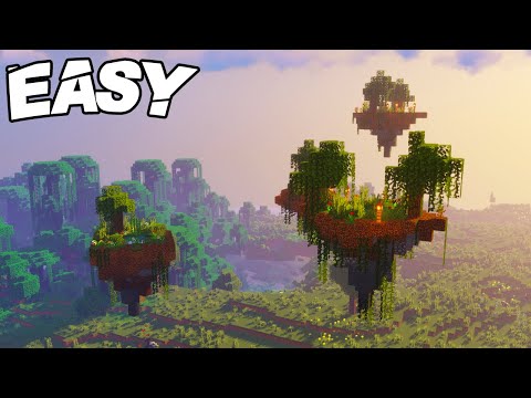 Minecraft HOW TO BUILD A FLOATING ISLAND | (EASY)