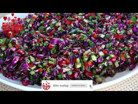 How to Make a Spectacular Red Cabbage Salad? (Pomegranate Molasses Dressed Easy Recipe)
