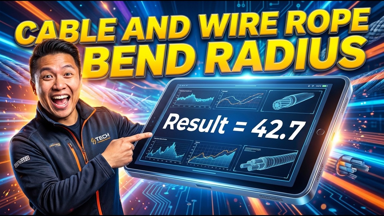 Cable and Wire Rope Bend Radius Calculator