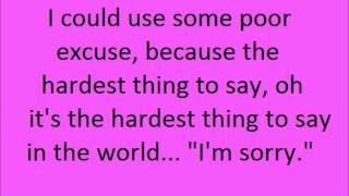 The Maine - I&#39;m Sorry - Lyrics