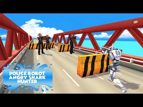 Shark Hunter Police Robot Video