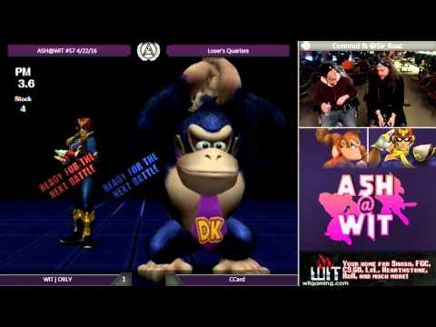 CCard (Donkey Kong) vs WIT | ORLY (Falcon) - ASH@WIT #57 Project M Loser's Quarters