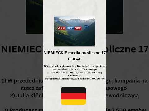 Niemieckie media publiczne 17 marca