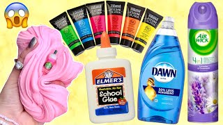 Making Slime With HOUSEHOLD INGREDIENTS Only! 😱🧴🧼 *How to Make Slime at Home*