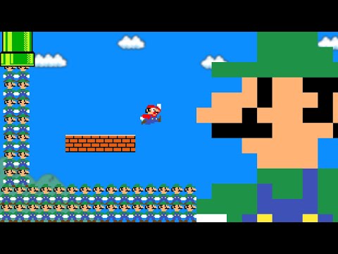 Super Mario Bros., but the Floor Is LUIGI...