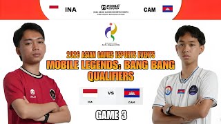 Download lagu INDONESIA vs CAMBODIA I ASIAN GAMES 2026 QUALIFIERS - GAME 3 I Mobile Legends mp3