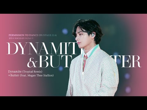 211128 Permission to Dance on Stage in LA - Dynamite+Butter / BTS V / 방탄소년단 뷔 (4K fancam)