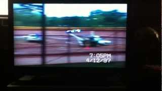 preview picture of video 'Late Model hot laps at Spillway Speedway (Loranger)'