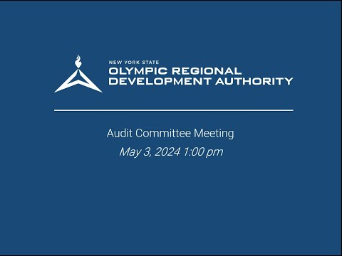 NYS ORDA Audit Committee Meeting May 3, 2024 1:00 pm