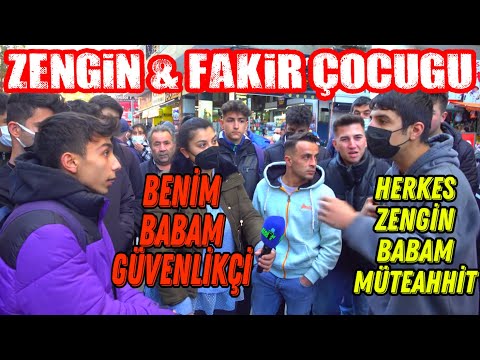 ZENGİN ÇOCUĞU ve FAKİR ÇOCUĞU ARASINDA EKONOMİ TARTIŞMASI!