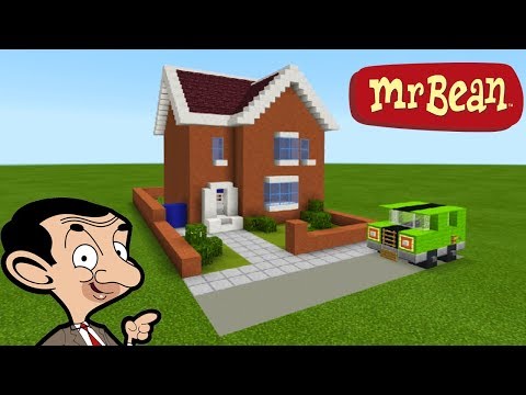 Building Every Block - Minecraft Tutorial: How To Make Mr Beans House "Mr. Bean (animated TV series)"