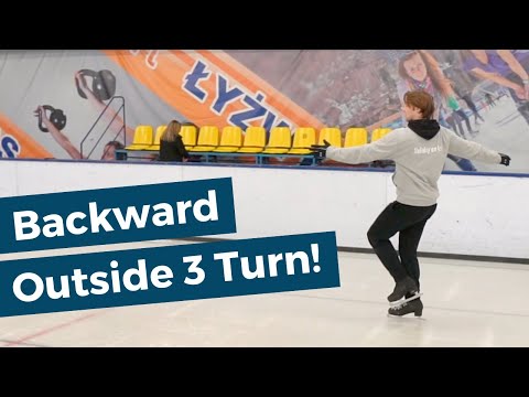 Learn a Backward Outside 3 Turn on Ice!