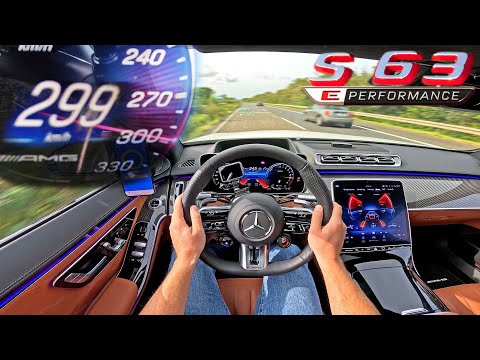 NEW! Mercedes AMG S63 E PERFORMANCE | TOP SPEED on AUTOBAHN