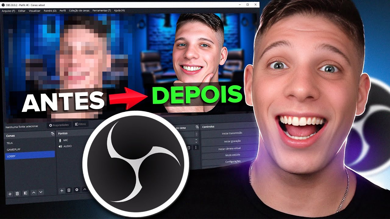 A Melhor Configuração de OBS Studio Para GRAVAR vídeos em 2024