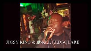 JIGSY KING & ASKEL REDSQUARE IN FOOTPRINTS CAFE BROOKLYN NY