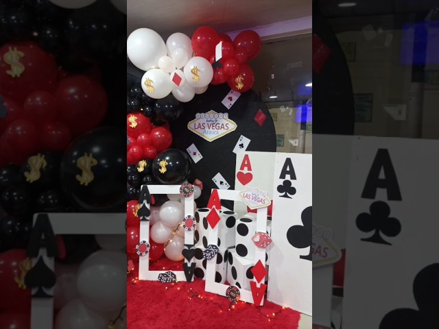 Vídeo relacionado con XJLANTTE 61 decoraciones de fiesta de casino-Juego de vajilla de fiesta de póquer incluye platos temáticos de póquer,servilletas,mantel para suministros de fiesta temática de casino de Las Vegas
