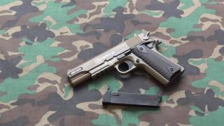 Airsoft Pistole CYBG HPA Colt 1911 TAN