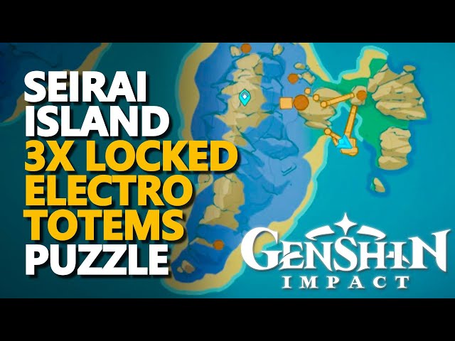 Genshin Impact Guide To Get Luxurious Chest In Seirai Island By Solving Electro Totem Puzzle