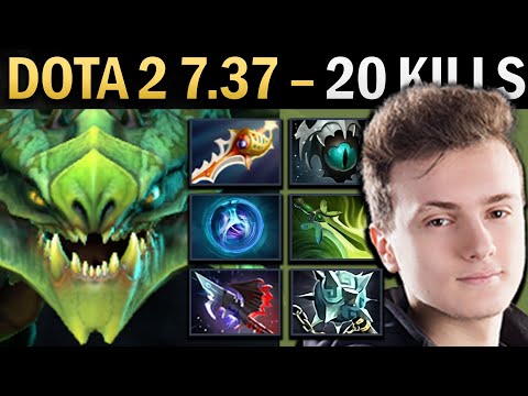 Viper Gameplay Miracle with 20 Kills and Butterfly - Dota 7.37