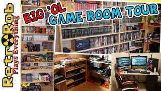Game Room Tour 2019. Rare and Common Games and Systems from Atari to Xbox