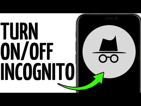 TURN ON/OFF INCOGNITO MODE ON MOBILE!