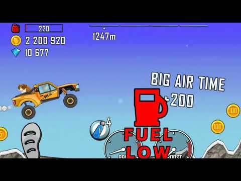 CHALLENGE: Collect coins to refuel | Reach 1200m | Hill Climb Racing | Gameplay | #gamer