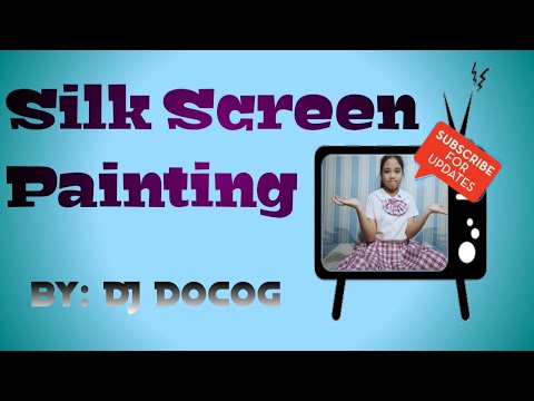 Silk screen printing : pag lilimbag- project