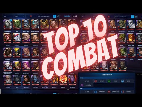TOP 10 COMBAT TYPE HEROES AND VILLAIN - HOW TO BUILD THEM AND WHY - F2P OR NOT | Marvel Future Fight