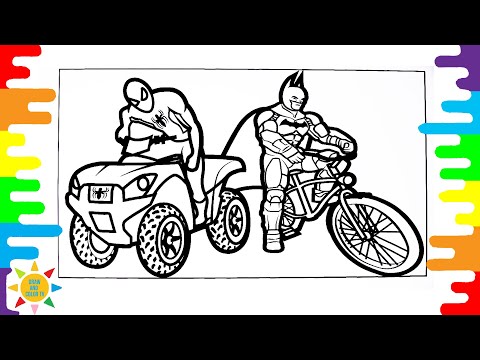 SPIDERMAN VS BATMAN Coloring | 3rd Prototype - Renegade (feat. Harley Bird & Valentina)