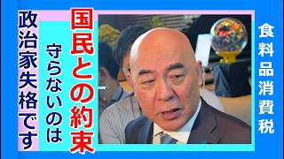 国民との約束　食品の消費税ゼロ　日本保守党　百田尚樹　国民会議　終了後囲み取材　2026/7/29