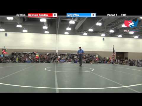 FILA Junior 48 kg / 105.75 lbs. - Destinie Rendon vs. Cody Pfau