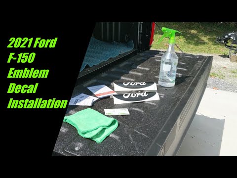 2021 Ford F-150 Emblem Decal Overlay Installation and Review (Boca Decals)