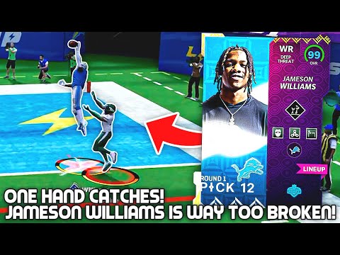 Jameson Williams Is WAY TOO BROKEN! One Hand Catches! Madden 22