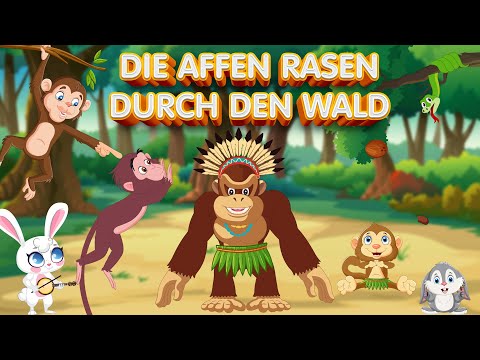 Die Affen rasen durch den Wald - SING SONG KINDERLIEDER - Lustige deutsche Kinderlieder